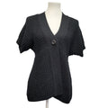 Oh Baby Womens Large 100% Acrylic Short Sleeve Maternity Knit Cardigan Sweater