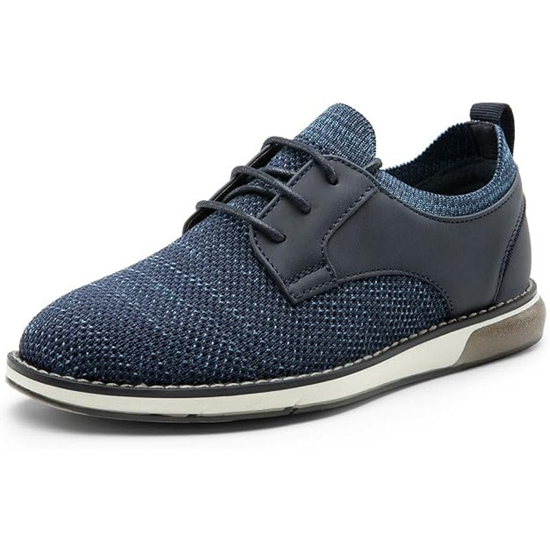 Bruno Marc Little Boy Size 1 Navy Blue Casual Lace Up Dress Oxford Comfort Shoes