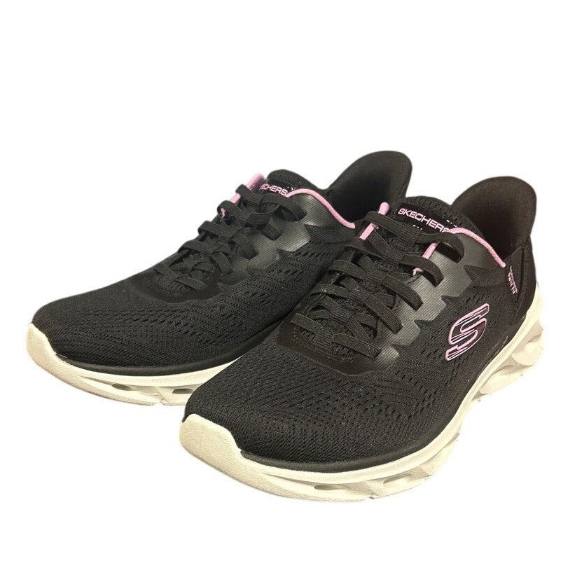New NWT Skechers Womens Size 10 Black Pink Mesh Hands Free Swift Fit Shoes