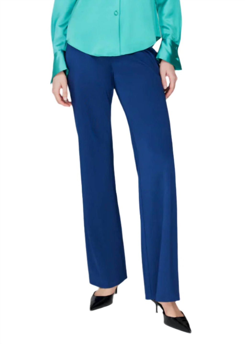 Matte Jersey Straight Pant
