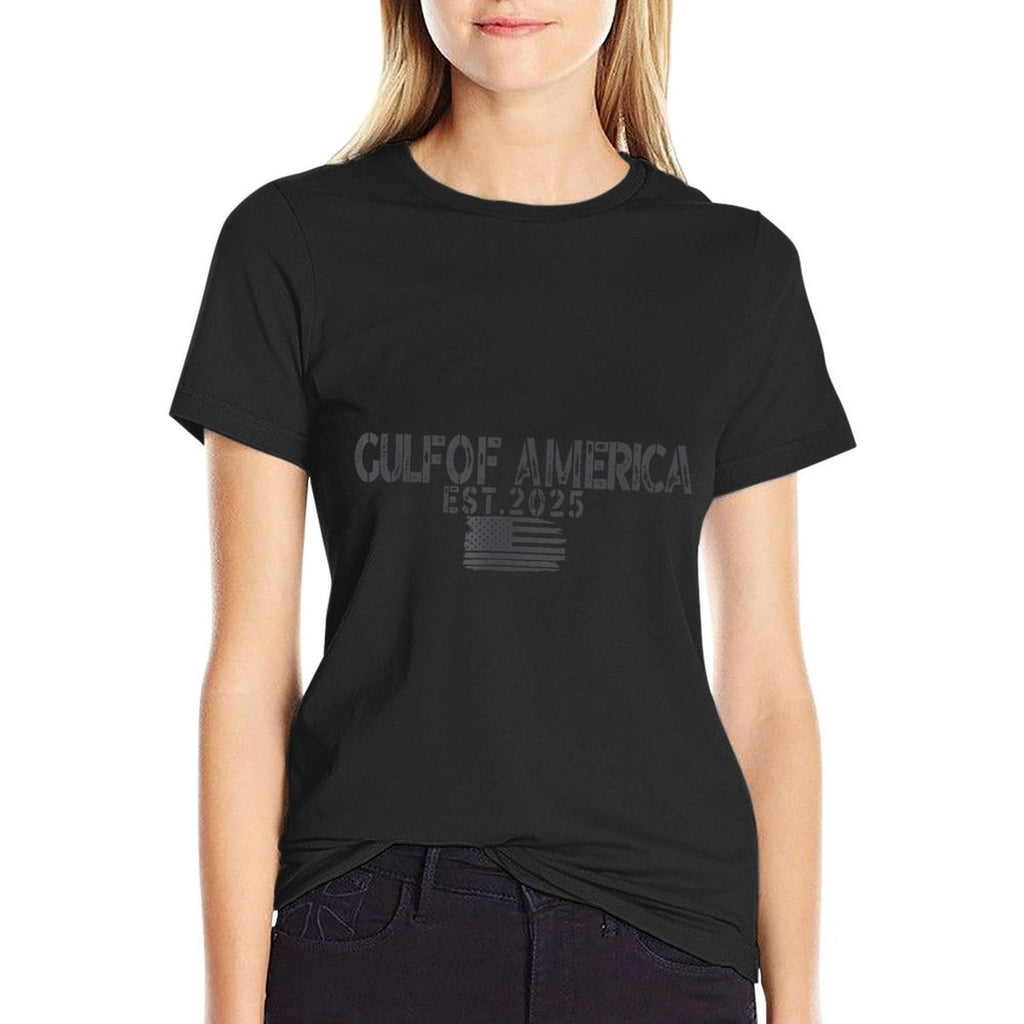 Gulf Of US America Est 2025 American Flag Gulf for Men Women Odor-resistant T-Shirt