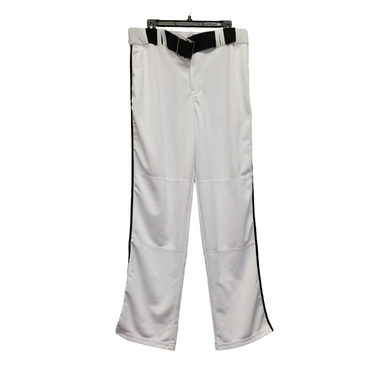 Champro Mens Large 100% Polyester Belted Side Striped Athletic Baseball Pants