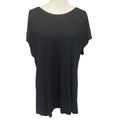 Free To Live Womens XL Black PolySpandex Short Sleeve Crew Neck Tee Shirt