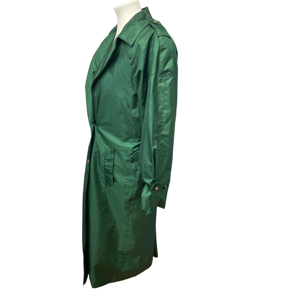 Vintage J Gallery Petites Size 9/10 Double Breasted Trench Coat Removeable Liner