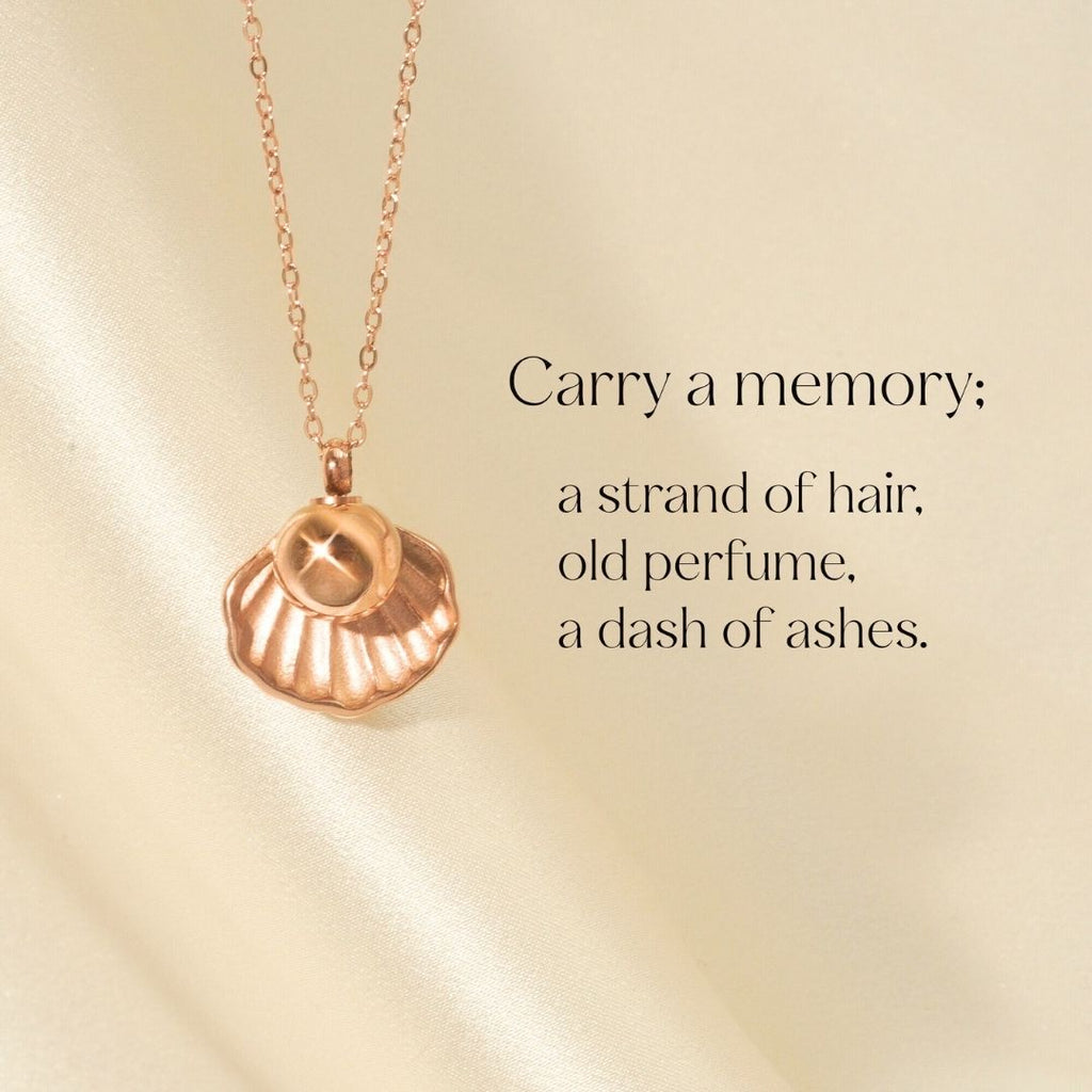 Treasure - Memorial Necklace for Human Ashes - Rose Gold