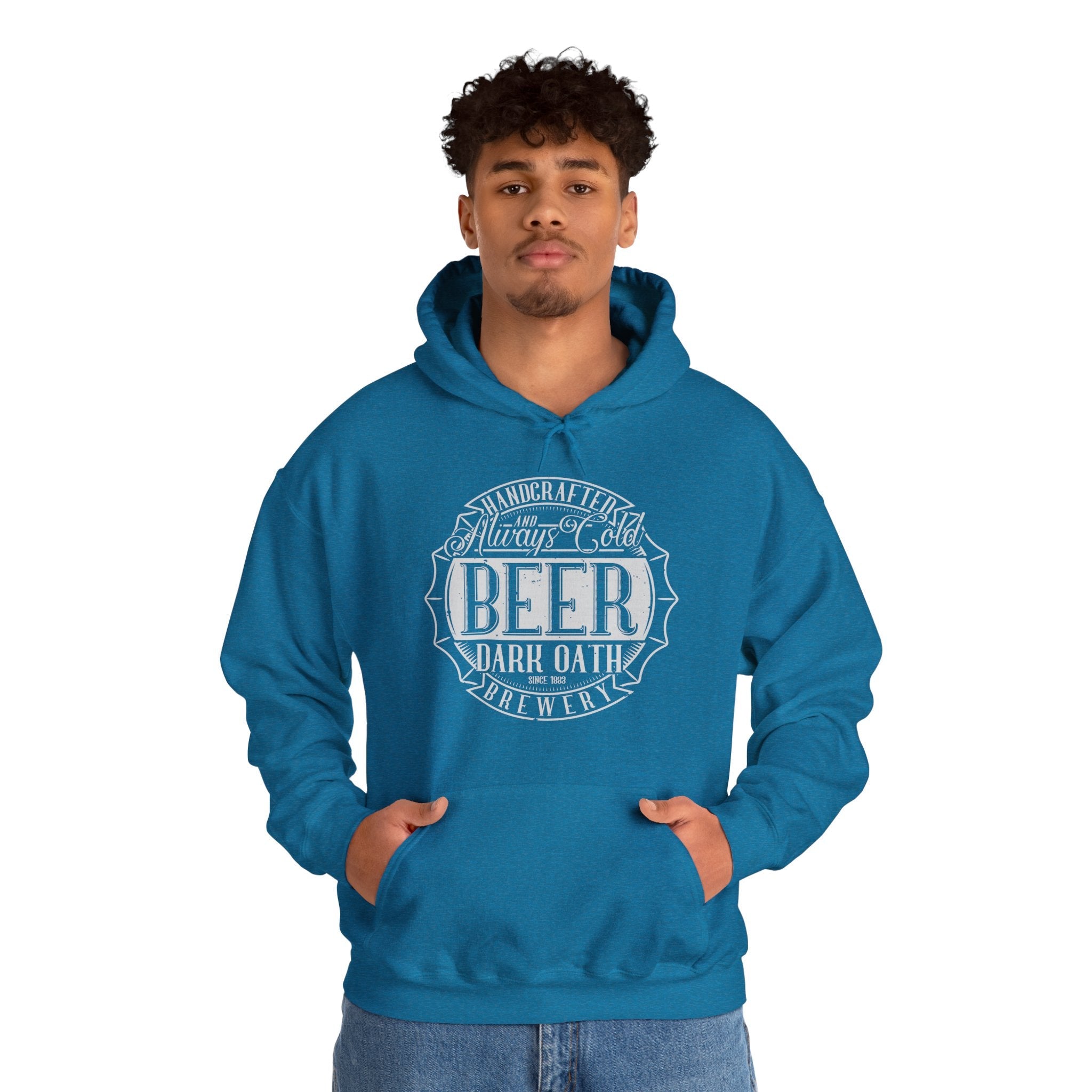 Handcrafted and Always Cold Beer Hooded Sweatshirt
