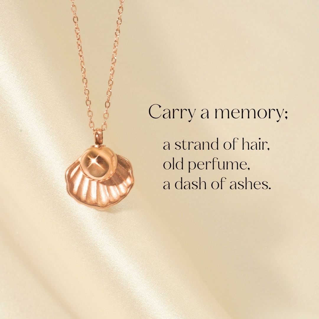 Treasure - Cremation Necklace for Dog & Pet Ashes - Rose Gold