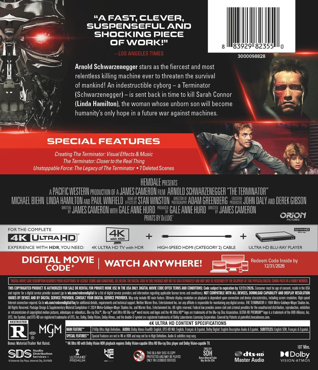 The Terminator (4K Ultra HD + Digital)