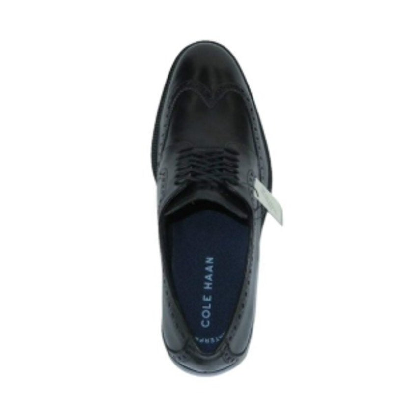 New In Box Cole Haan Men Size 12 Black Leather Laced Wing Oxford Grand 360 Shoes