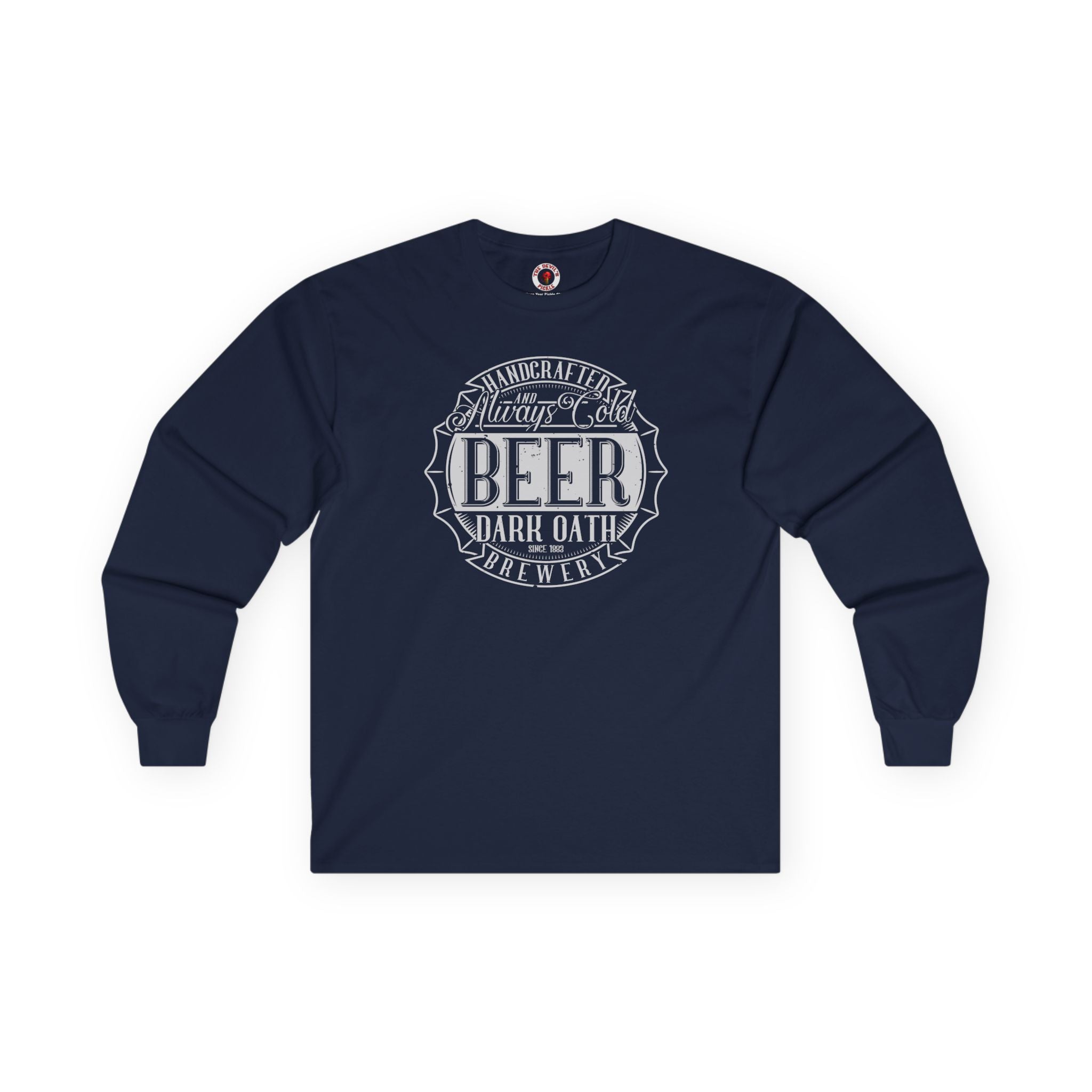 Handcrafted and Always Cold Beer Long Sleeve Tee