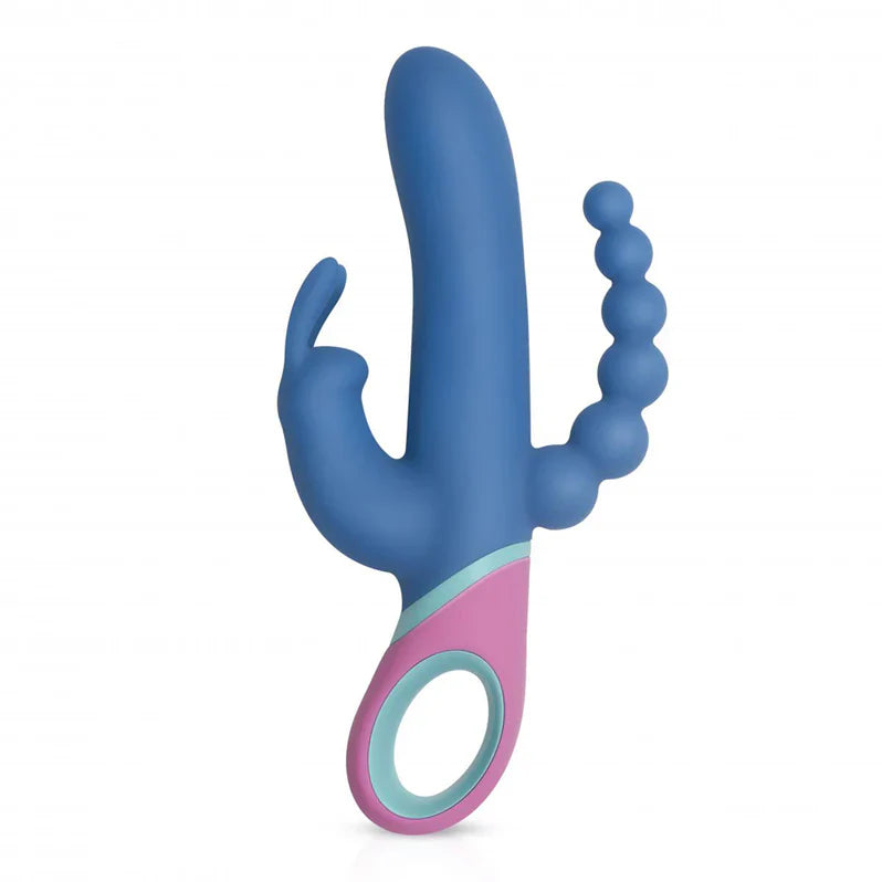 PMV20 Vice Double Penetration Vibrator Blue