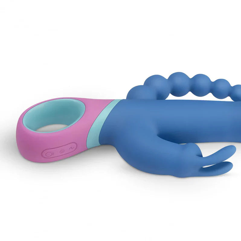PMV20 Vice Double Penetration Vibrator Blue
