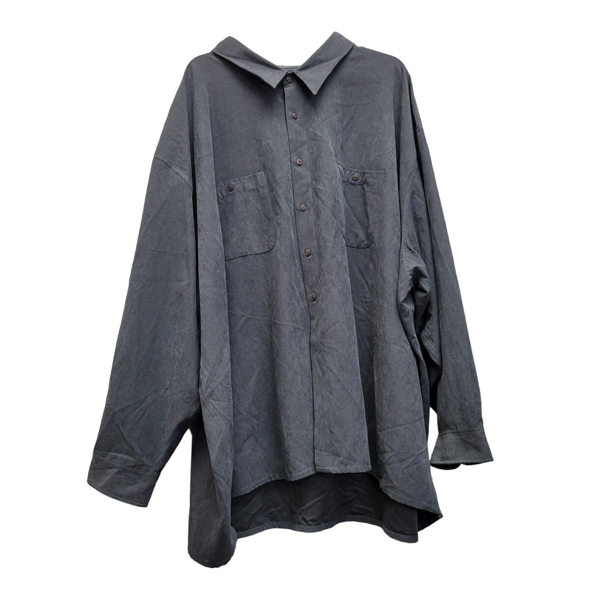 Meanswear Mens 6X PolyNylon Sueded Long Sleeve Button Up Shirt w Front Pockets