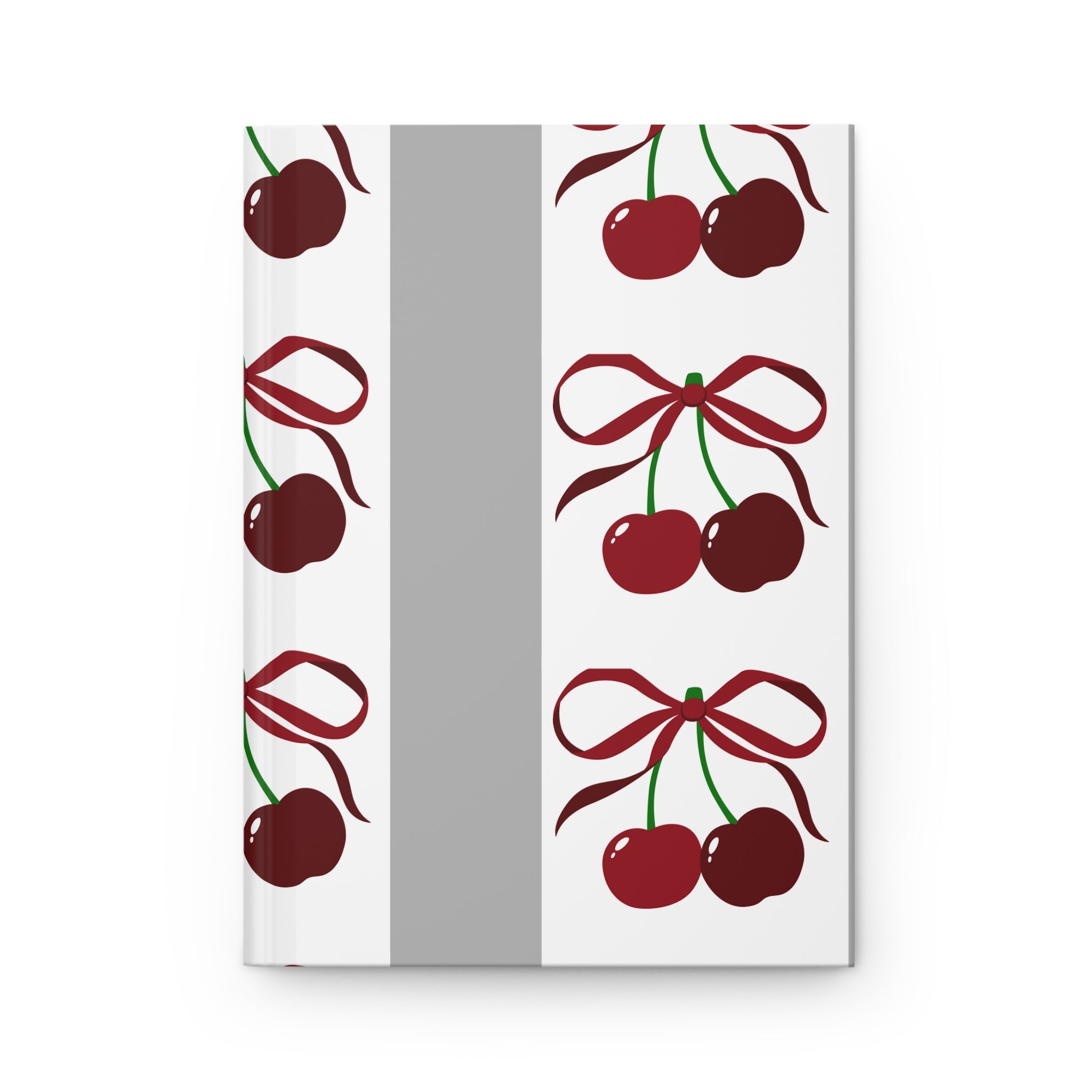 Customizable: Cherry Blossom Hardcover Journal, Cute Cherry Notebook, Gift for Writers, Journaling, Cherry Inspired Stationery, Cherry Decor