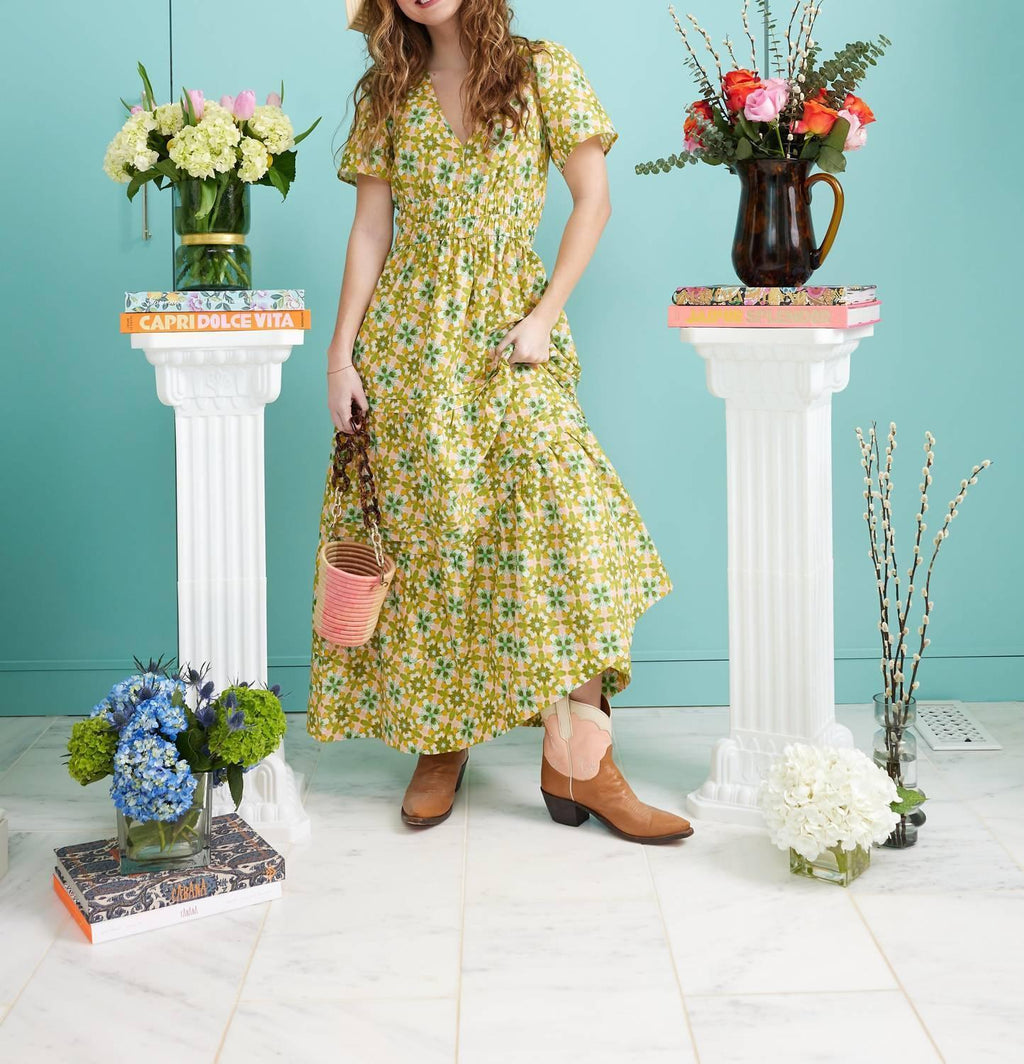 Poppy Deep V Maxi Dress