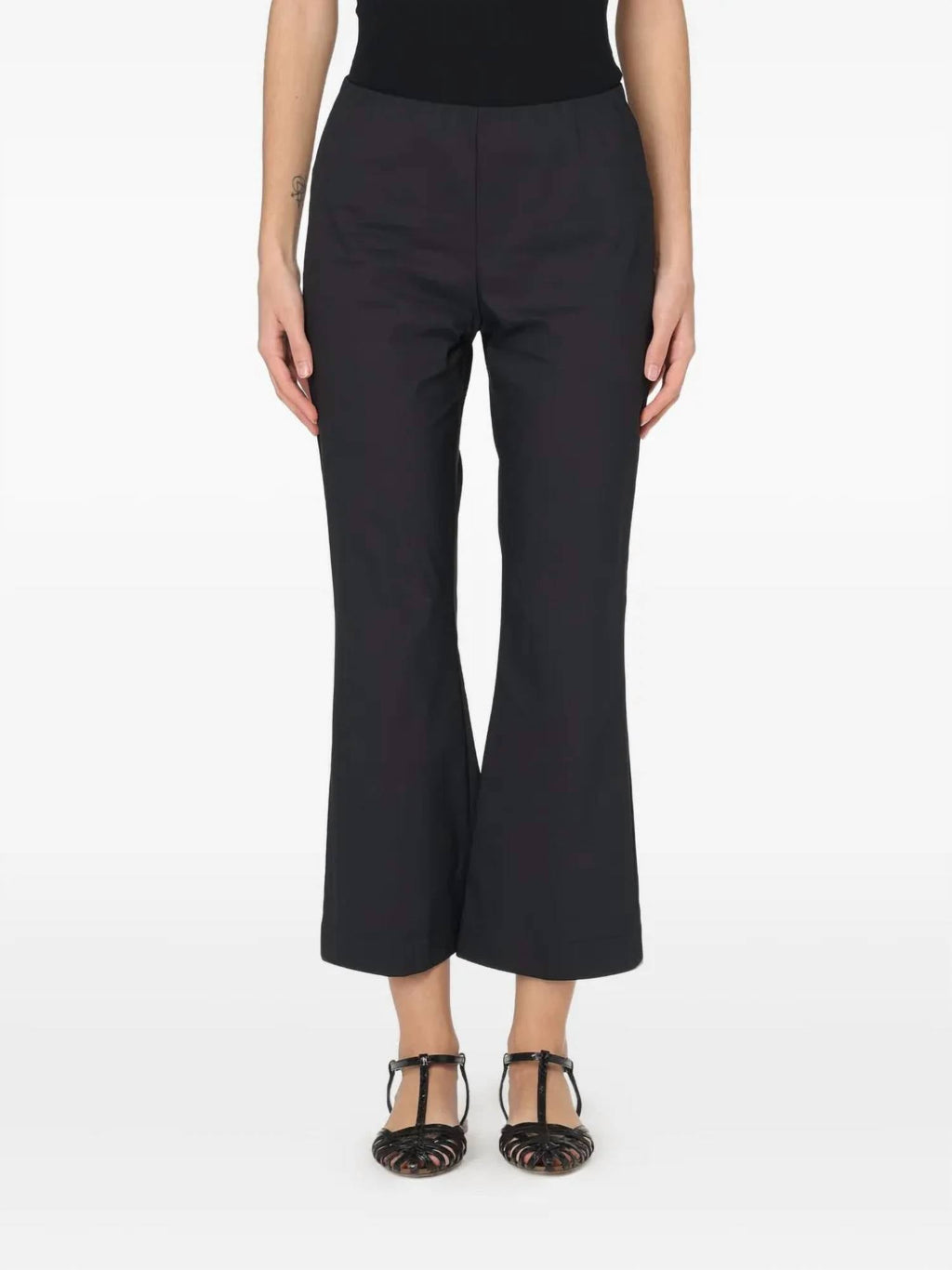 Solid Bootcut Knit Trouser