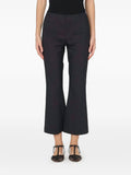 Solid Bootcut Knit Trouser