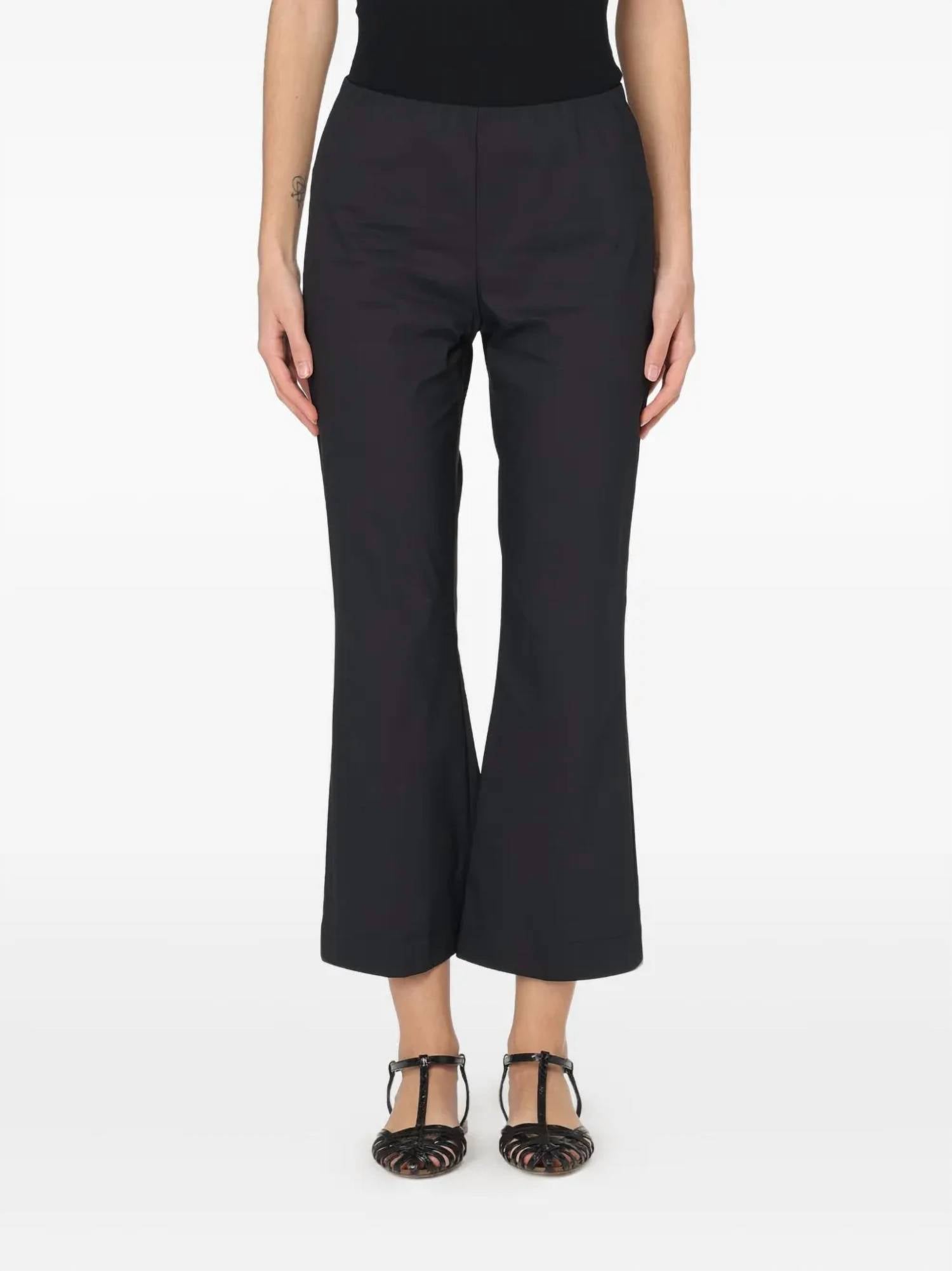 Solid Bootcut Knit Trouser