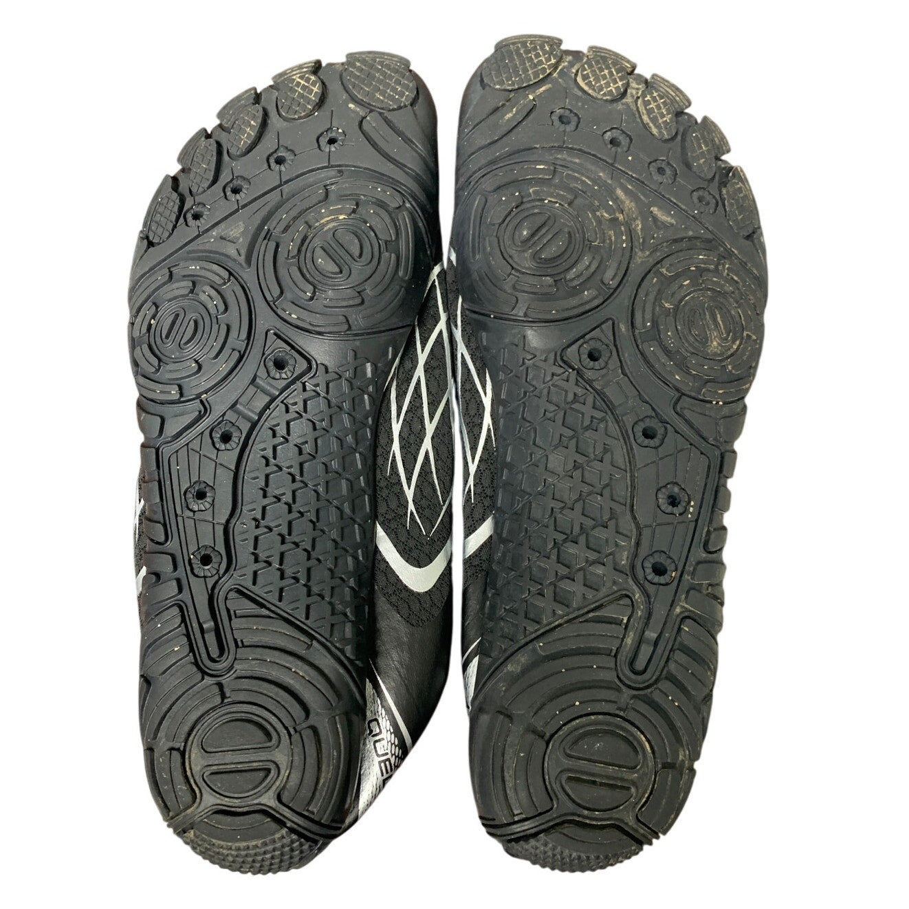Queday Mens 8 Black Silver NO INSOLE Quick Dry Quick Dry Barefoot Water Shoes