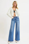 Plus Size High Rise Wide Leg RISEN Jeans