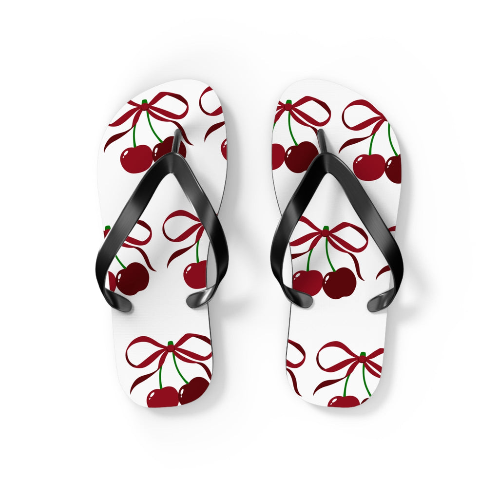 Customizable: Cherry Blossom Flip Flops, Tropical Beach Sandals, Summer Footwear, Perfect for Vacation, Gift for Her, Cute Pool Slides