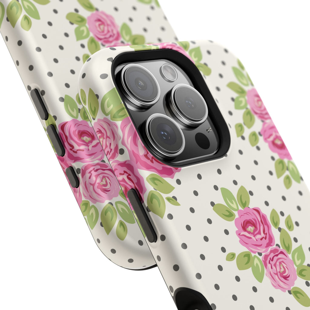 Customizable: Floral Polka Dot Phone Case