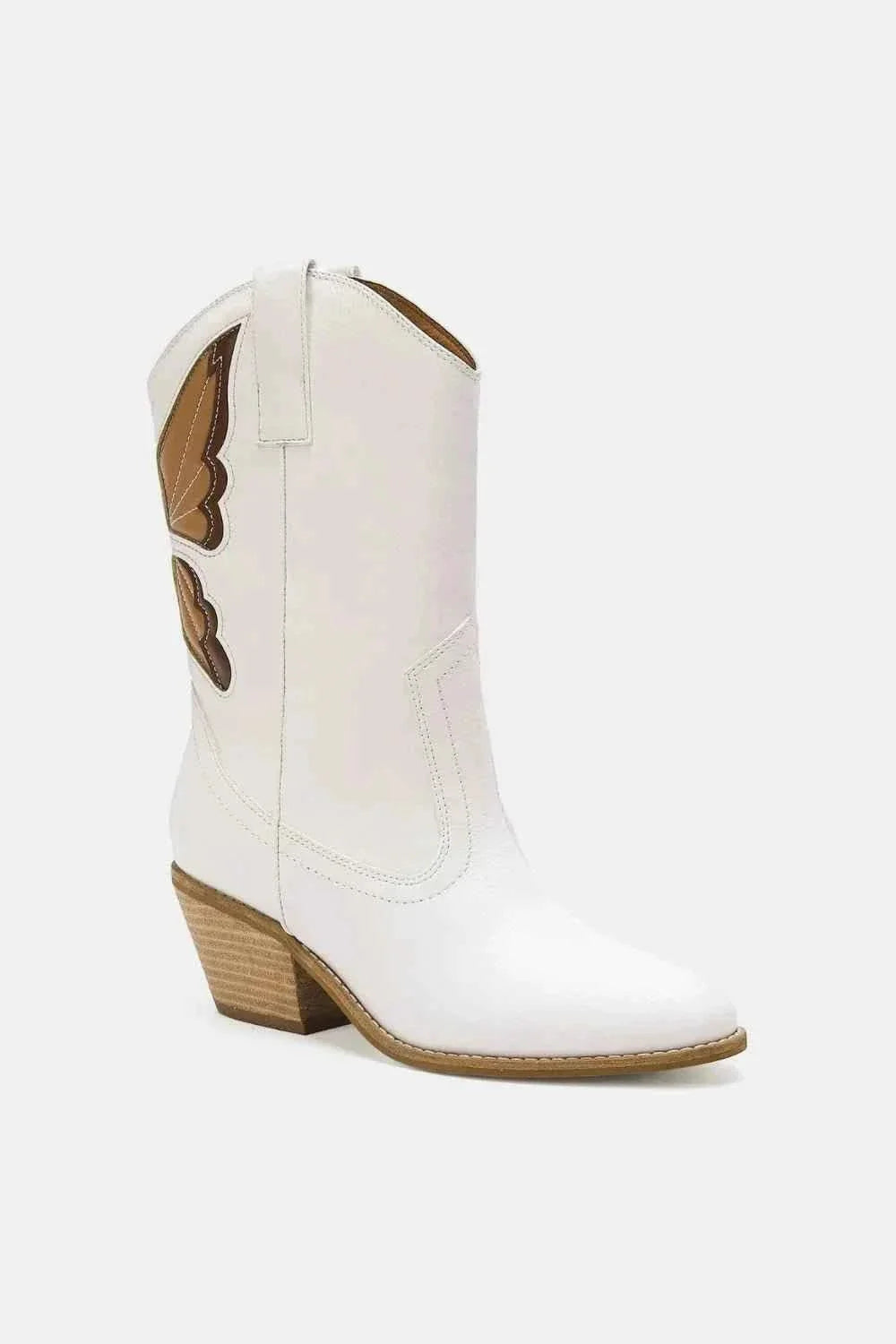Butterfly Detail Point Toe Boots : Beast Fashion