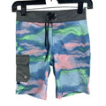 New Art Class Boys Size 4 Lined Pastel Ombre Stripe UPF 50+ Swim Swimming Trunks