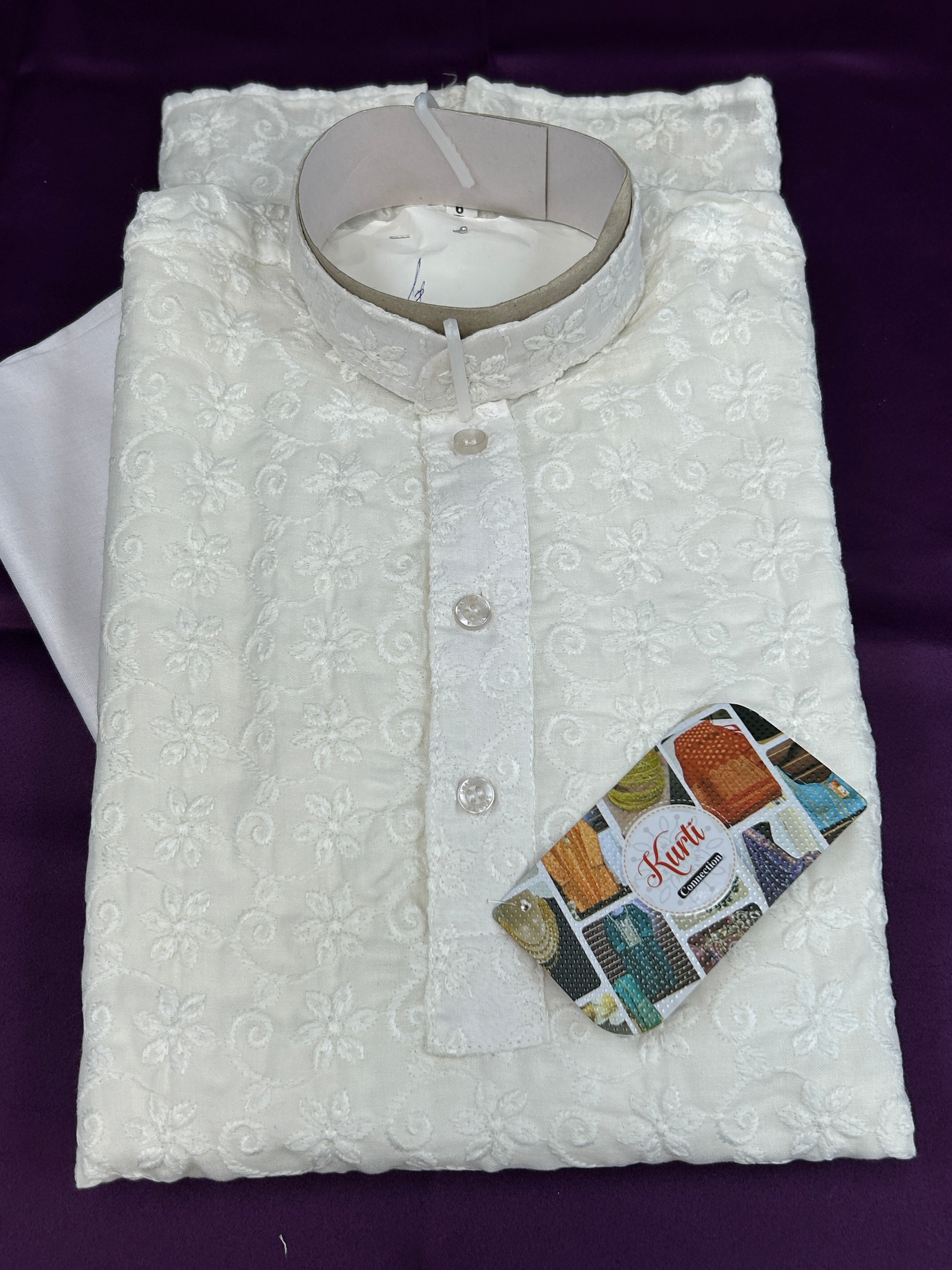 White kurta for little boys