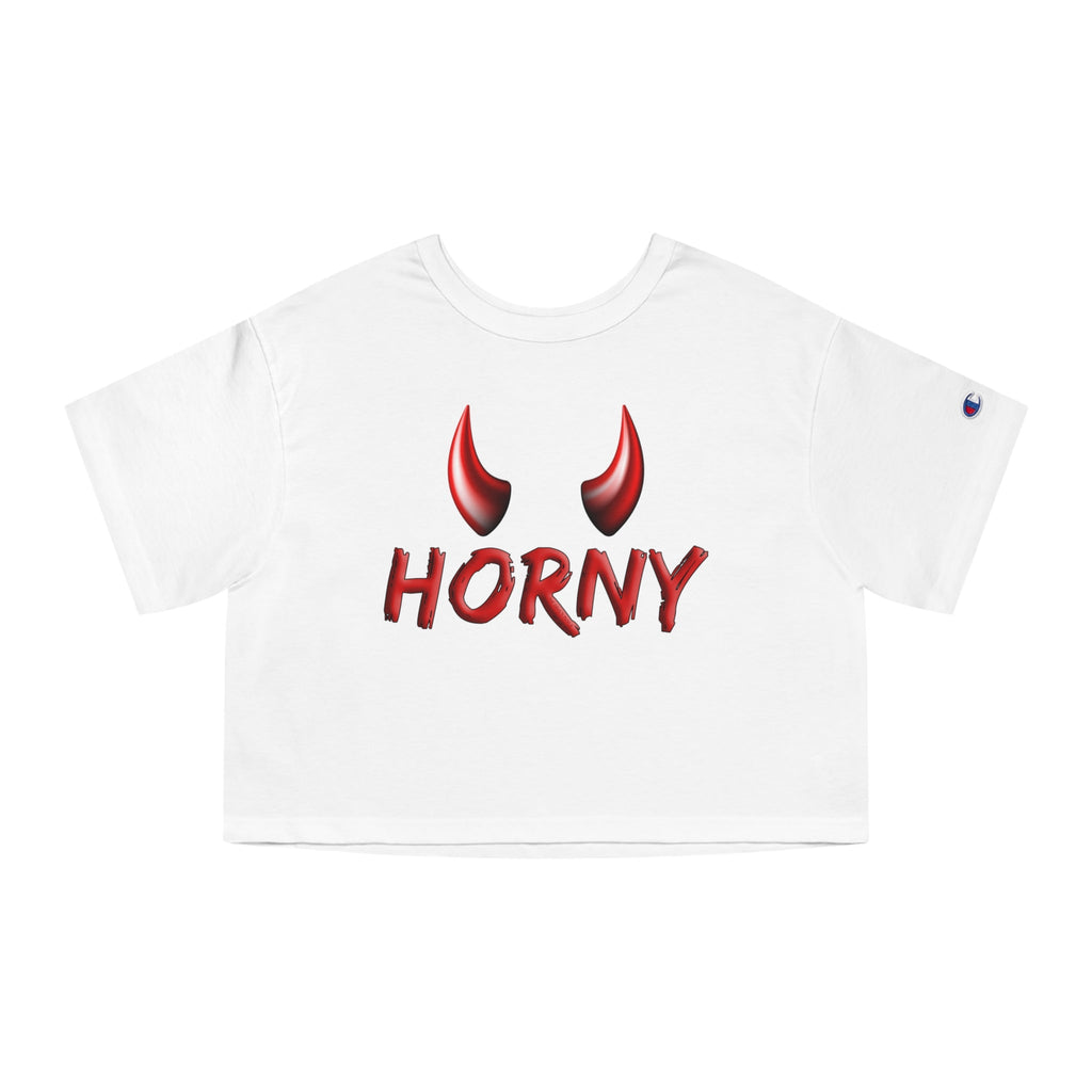Horny Cropped T-Shirt