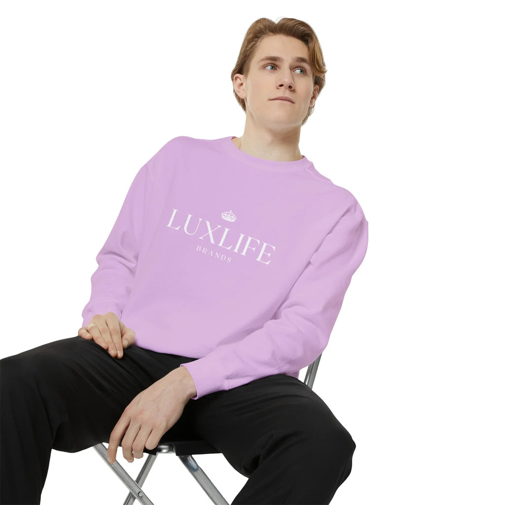 Luxlife Brands Garment-Dyed Sweatshirt