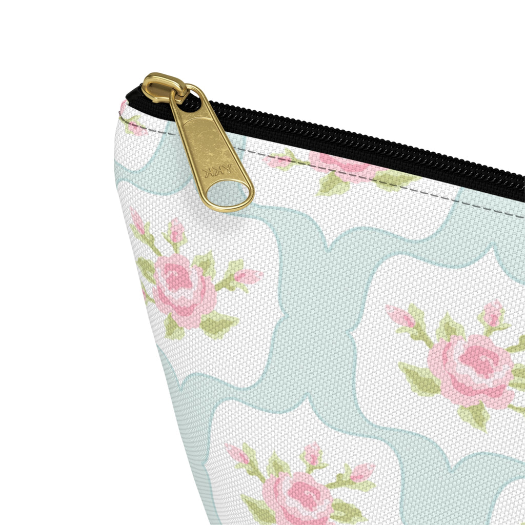 Customizable: Chic Floral Accessory Pouch, Makeup Bag, Cosmetic Case, Toiletries Organizer, Gift for Her