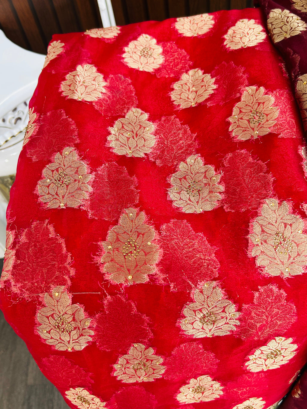 Tissue organza sarees