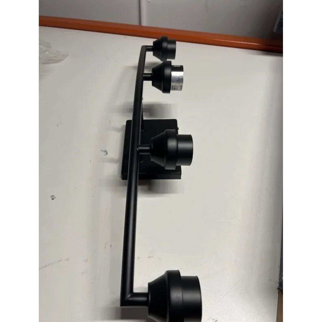 Style Selections 26.75-in 4-Light Black Transitional Vanity Light