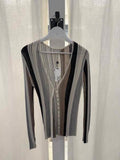 Women's Vertical Stripe Cardigan