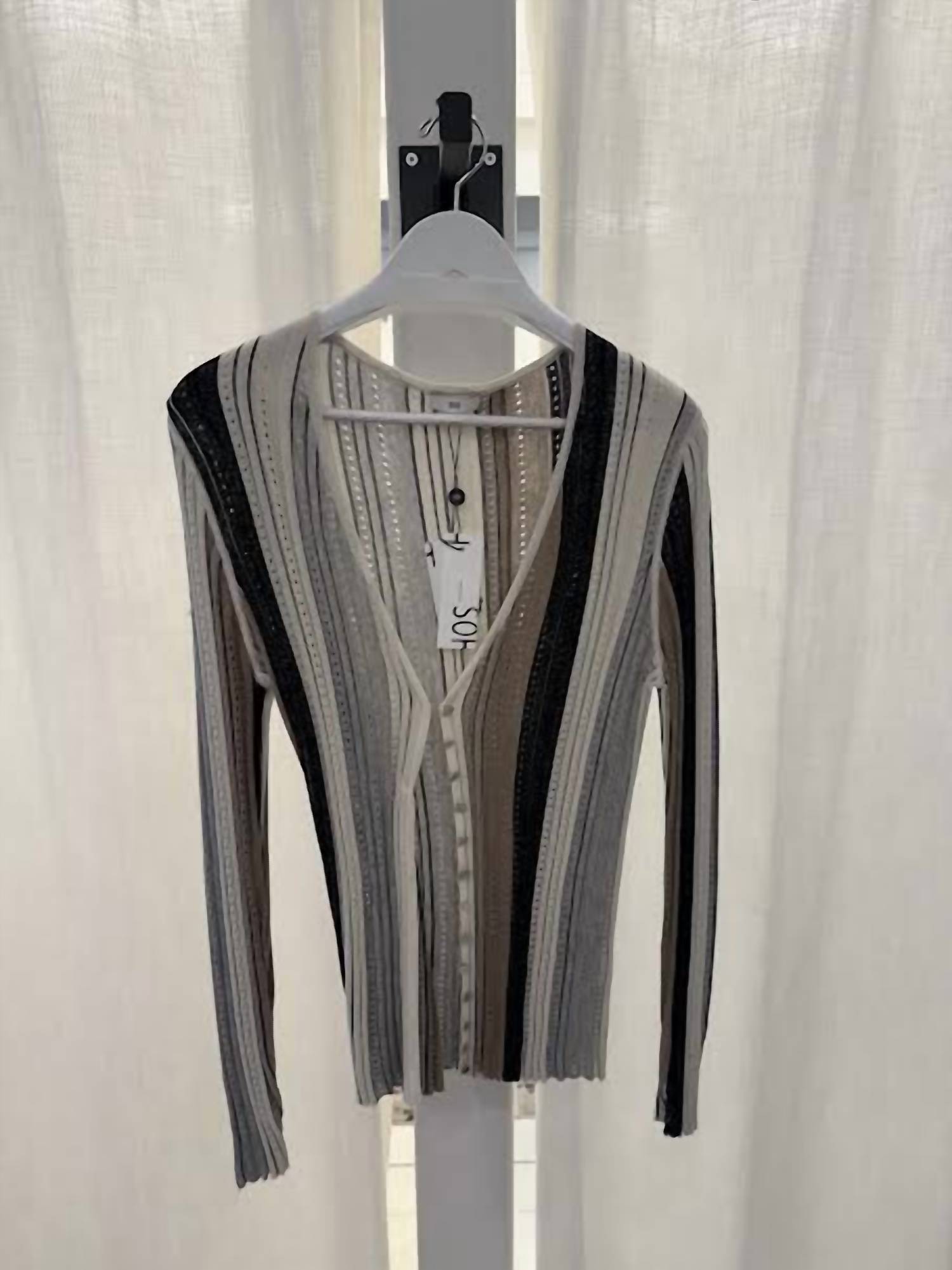 Women's Vertical Stripe Cardigan