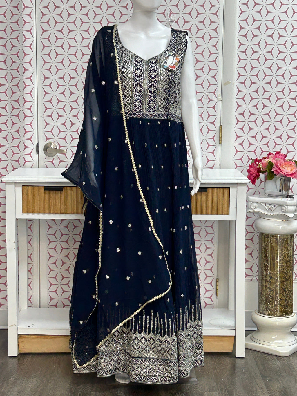 Georgette long kurti