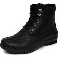 London Fog Mens Size 8 Black Aspen Thinsulate Lace up Waterproof Snow Boots