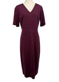 Women's V-neck Short Sleeve Midi Dress