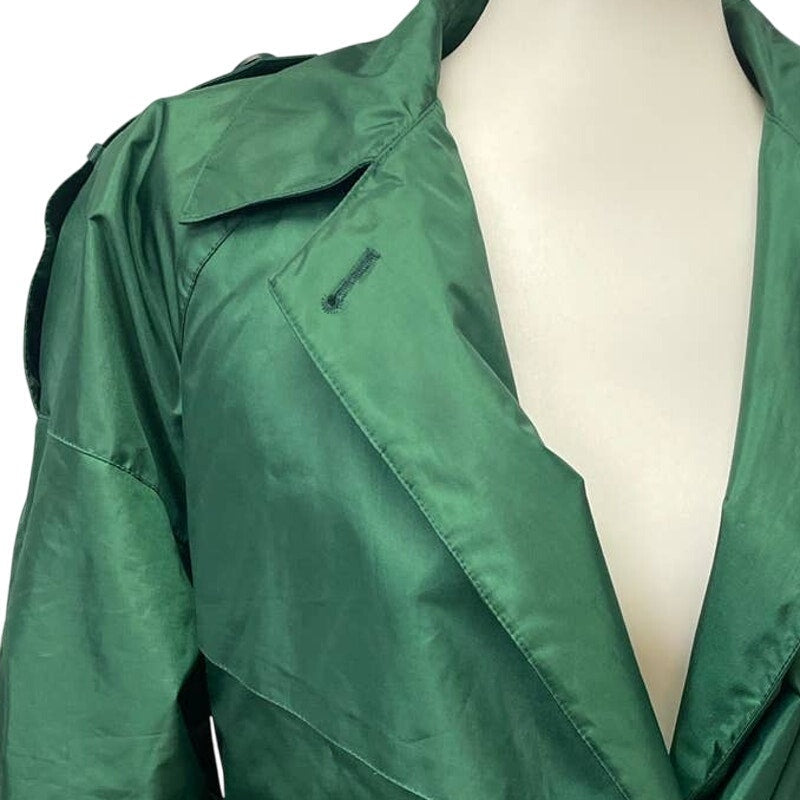 Vintage J Gallery Petites Size 9/10 Double Breasted Trench Coat Removeable Liner