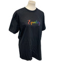 Hand Printed Unisex 3XL Equality Rainbow Pride Cotton Crew Neck Short Sleeve Tee