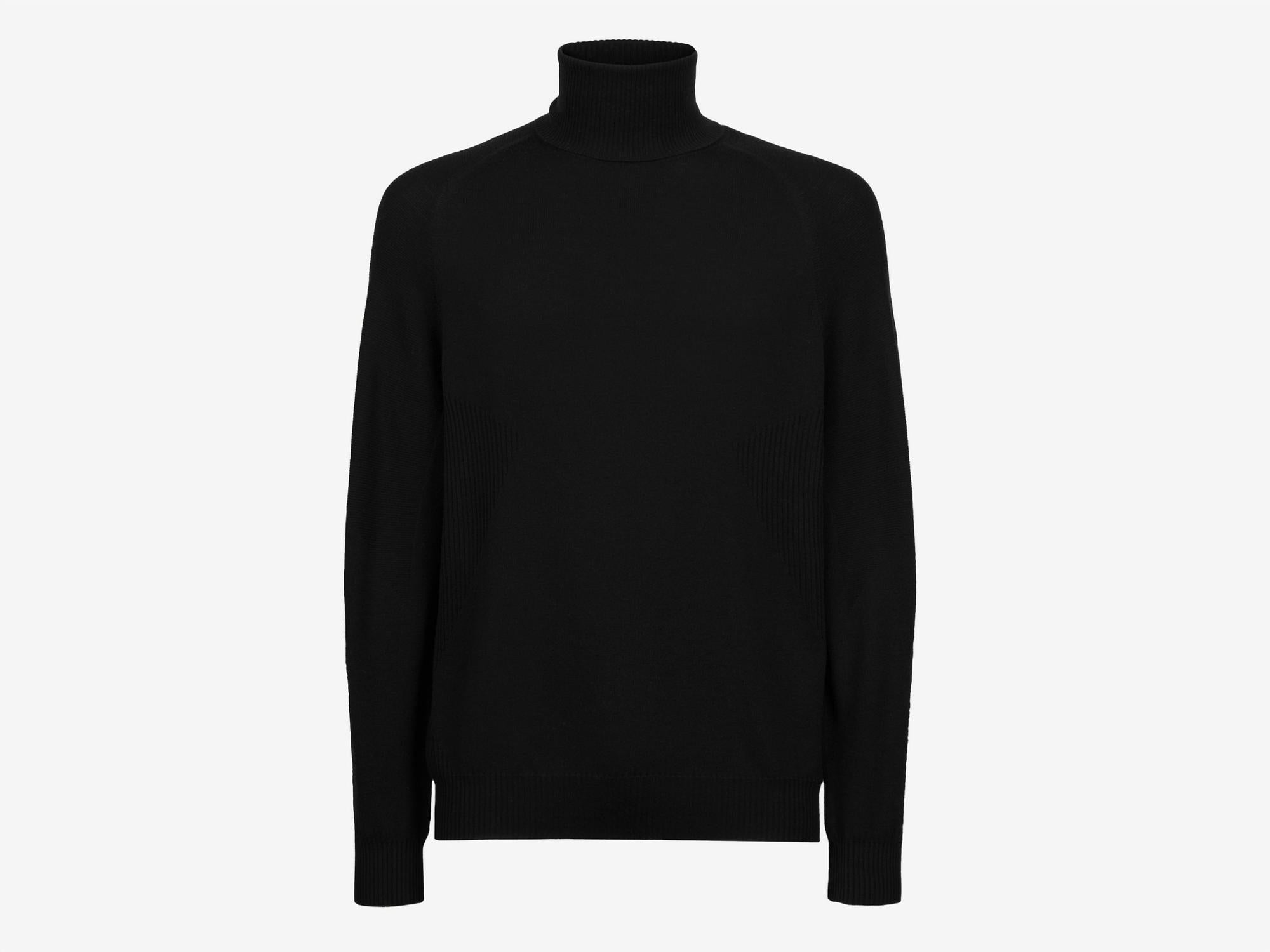 Men's Ultra Fine Wish Virgin Wool Turtle Neck Sweater