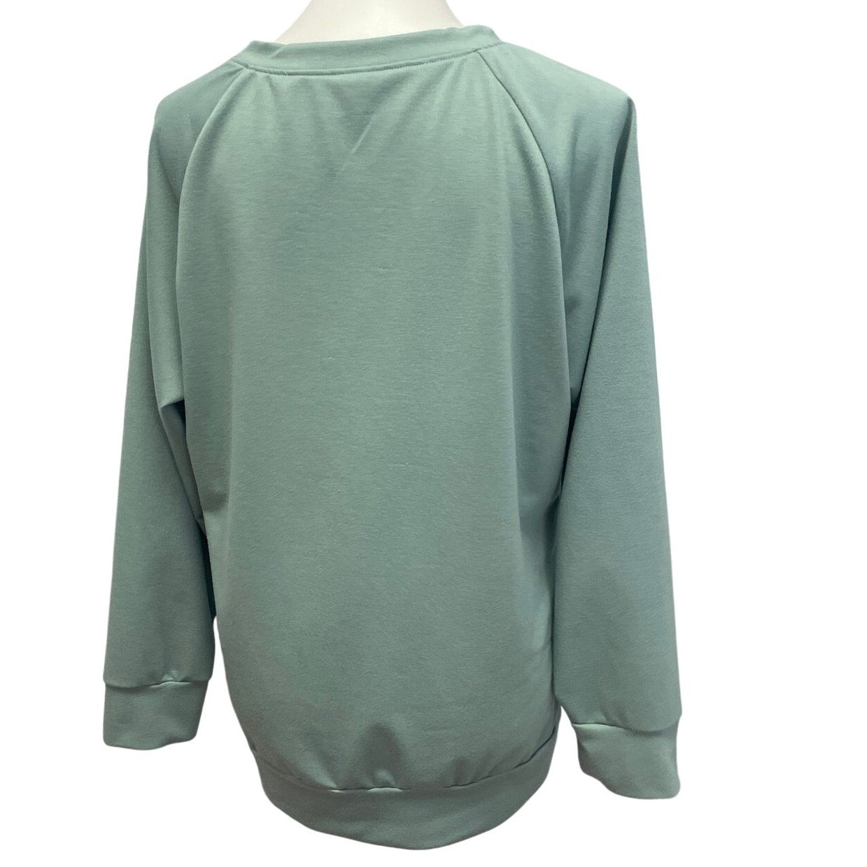 Womens Large Yes I'm Cold Me 24:7 Long Sleeve Cotton Blend Crew Neck Sweatshirt