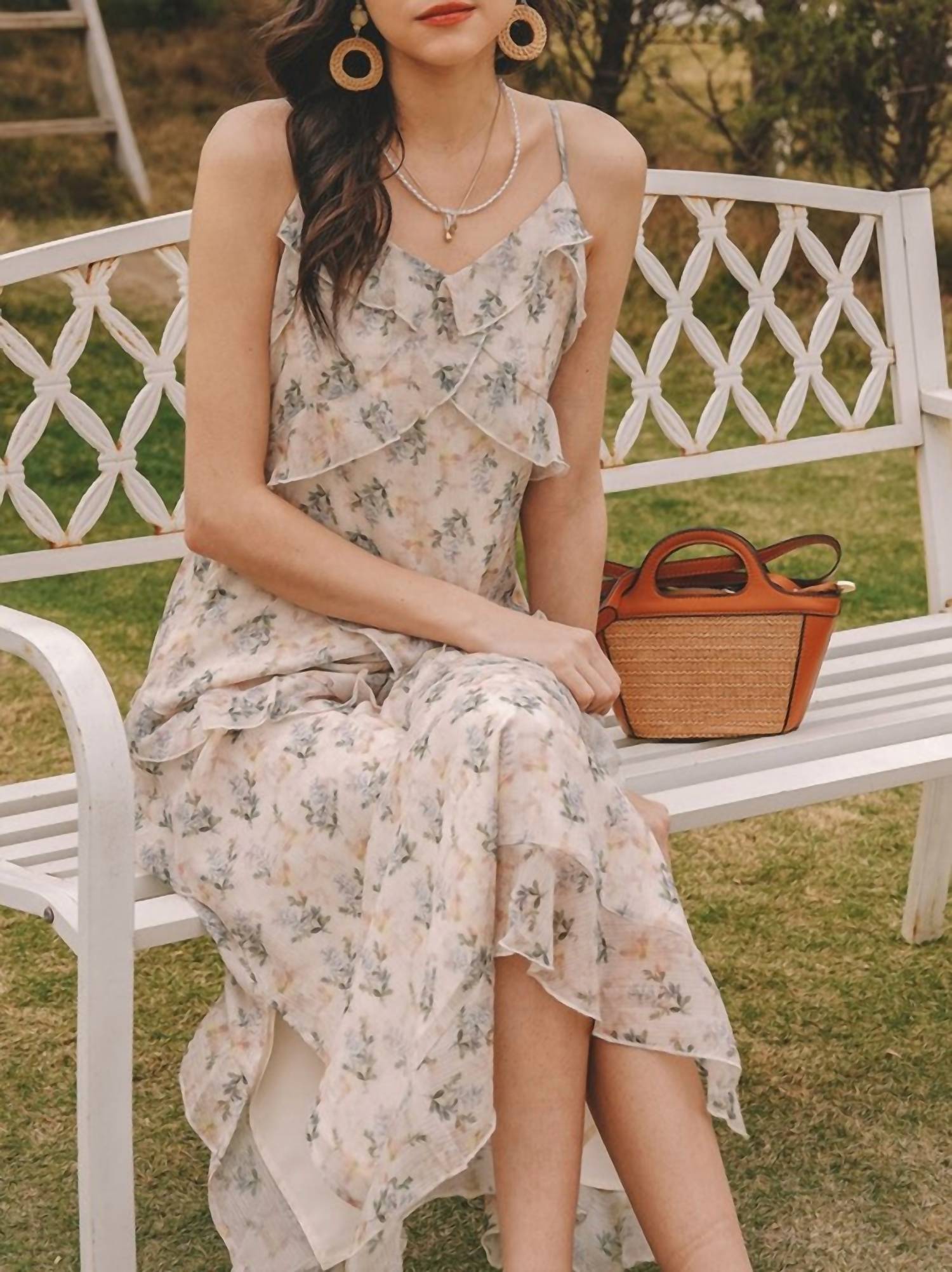Breezy Floral Midi Dress