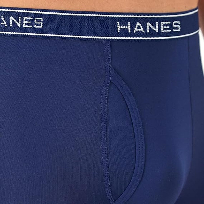New 6 Pack Hanes Mens Large Performance Stretch Boxer Brief Underwear