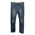 Lindbergh Womens 34 X 32 Cotton Blend Straight Leg Stretch Denim Blue Jeans