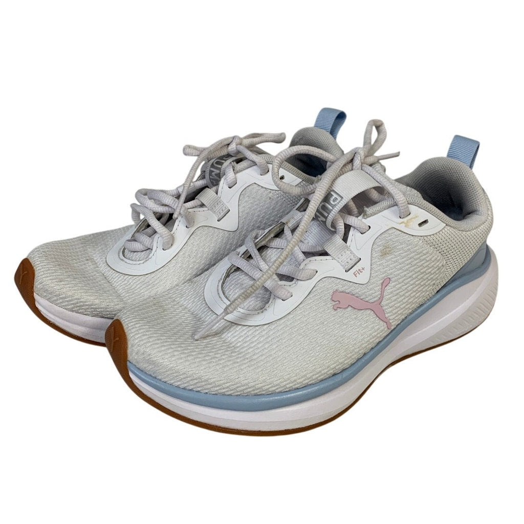 Puma Womens Size 7 White Blue Lace Up Skyrocket Sneaker Athletic Tennis Shoes