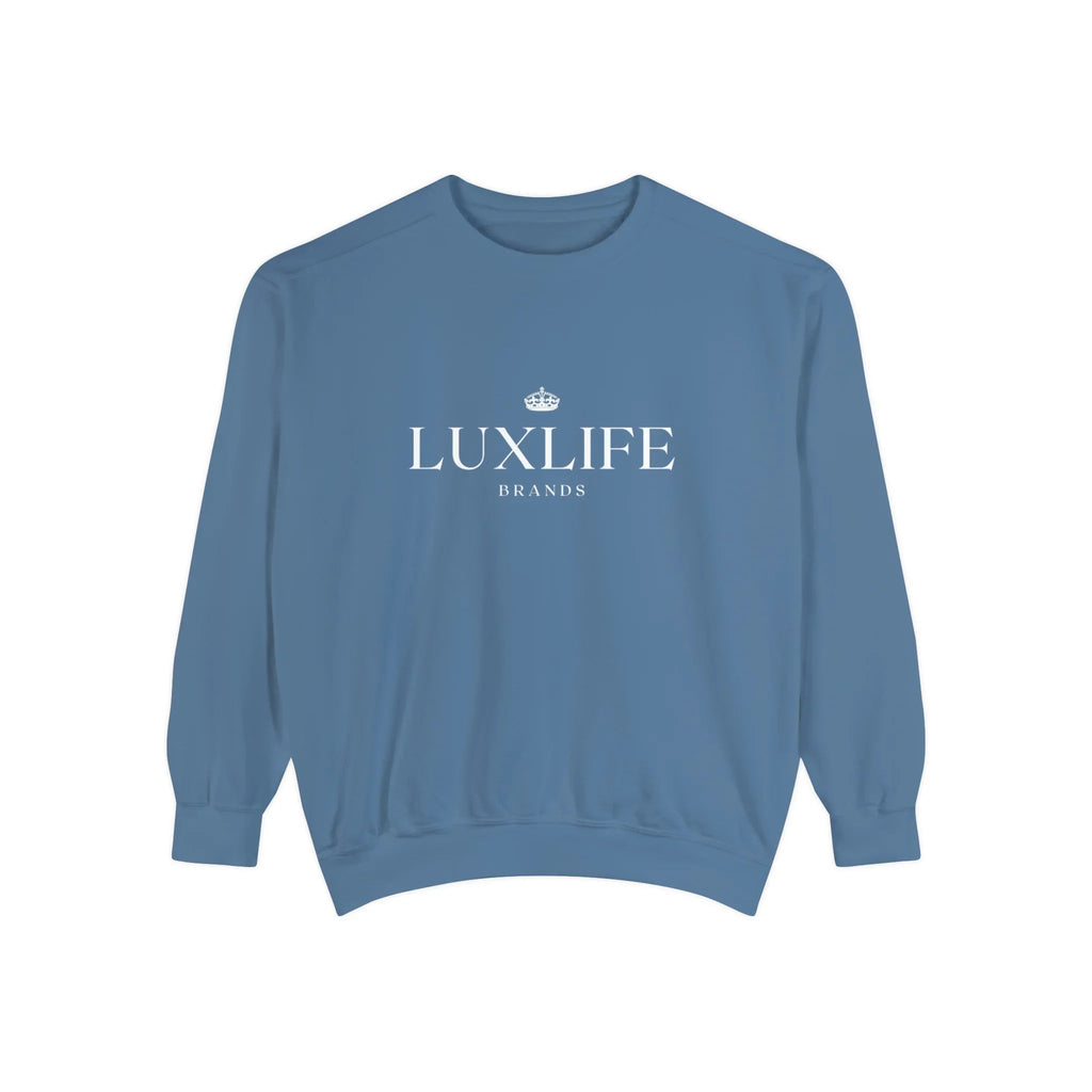 Luxlife Brands Garment-Dyed Sweatshirt