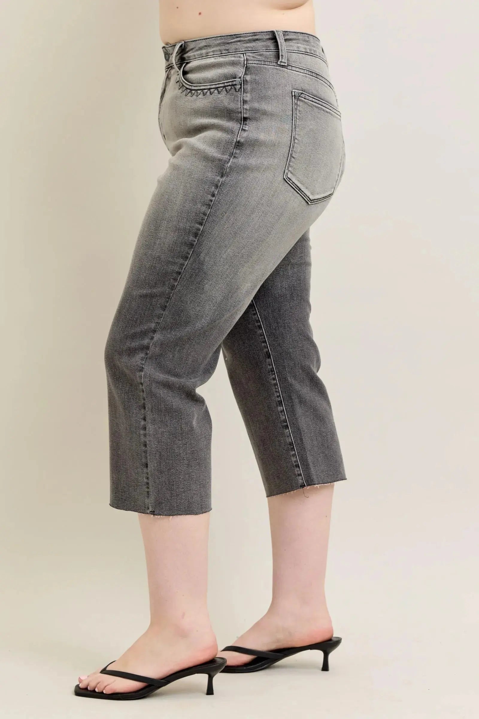 Judy Blue Jeans - Full Size Wide Leg Capris Jeans