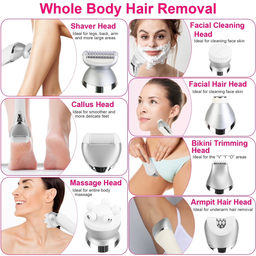7 In 1 Electric Razor for Women Lady Hair Removal